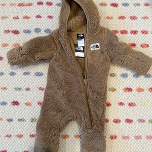 The North Face Brown Fleece Kids Footie
